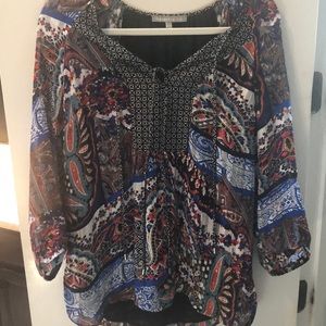 Daniel Rainn colorful blouse